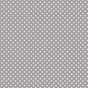 Pöttyös pamutvászon világos szürke alapon fehér 2 mm pötty mintájú 140cm