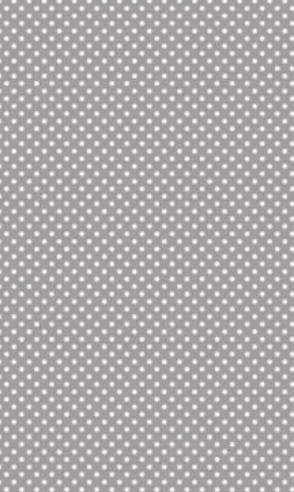 Pöttyös pamutvászon világos szürke alapon fehér 2 mm pötty mintájú 140cm