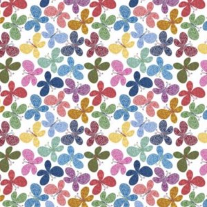 Állatmintás pamutvászon pillangó mintájú 140cm