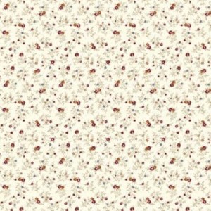 Virágos pamutvászon bordó 140cm