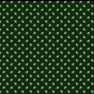 Virágos pamutvászon zöld 140cm