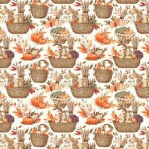 Egyéb mintás pamutvászon tök mintájú 140cm